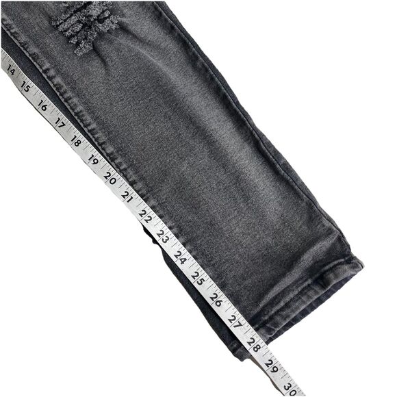 R GSTR Jeans Denim Mens 30x29 Skinny Fit Distressed Acid Washed Patch - Picture 9 of 10